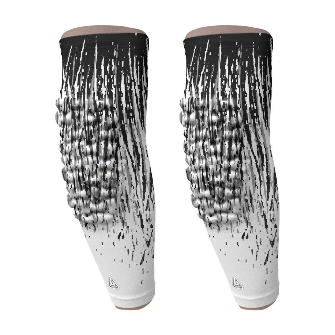 Pro-Fit Padded Arm Sleeve - White Streaks - B-Driven Sports