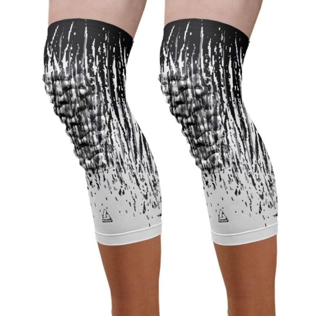 Pro-Fit Padded Knee Sleeve - White Streaks (Knee) - B-Driven Sports