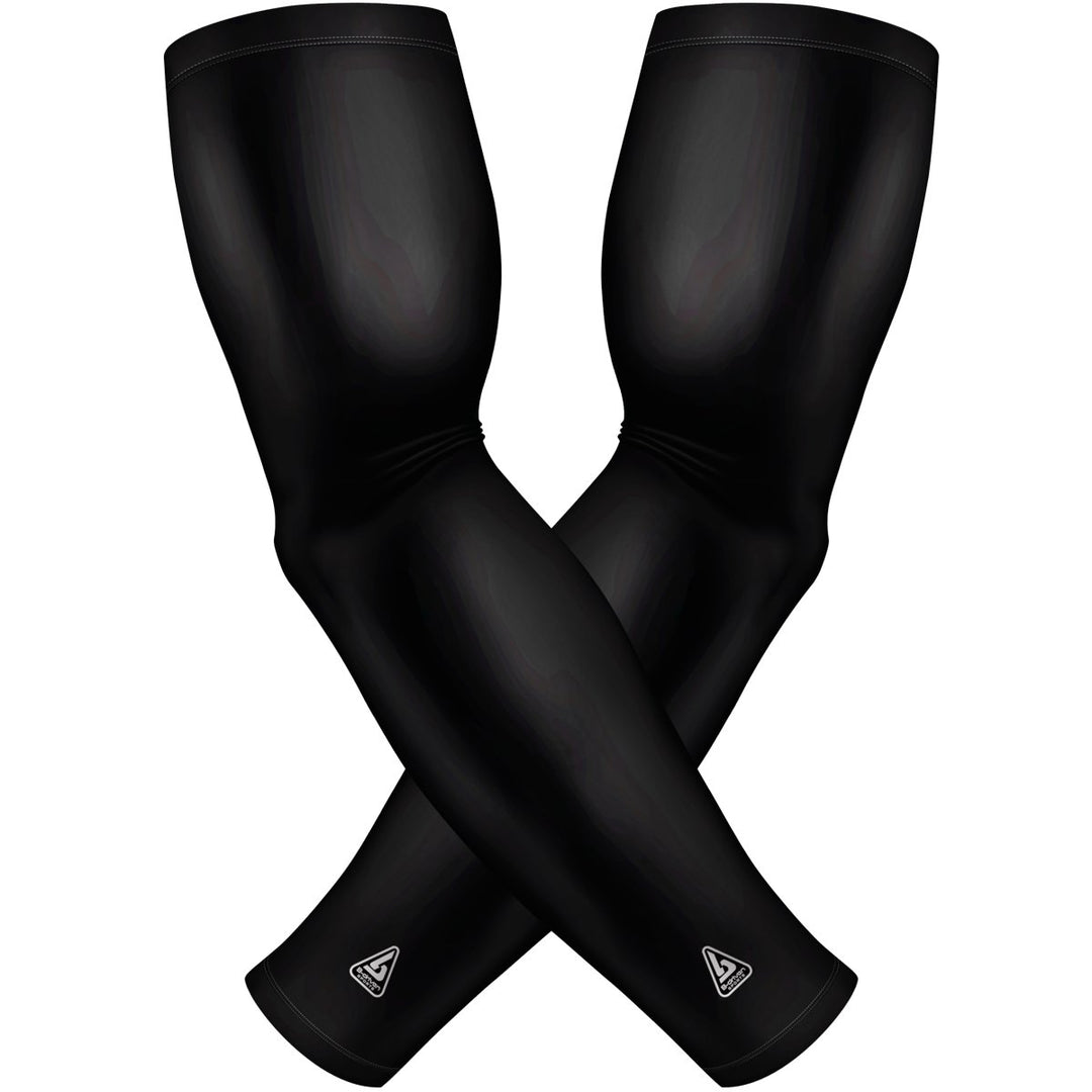 2 PAC ARM SLEEVES - BLACK SOLID - B-Driven Sports