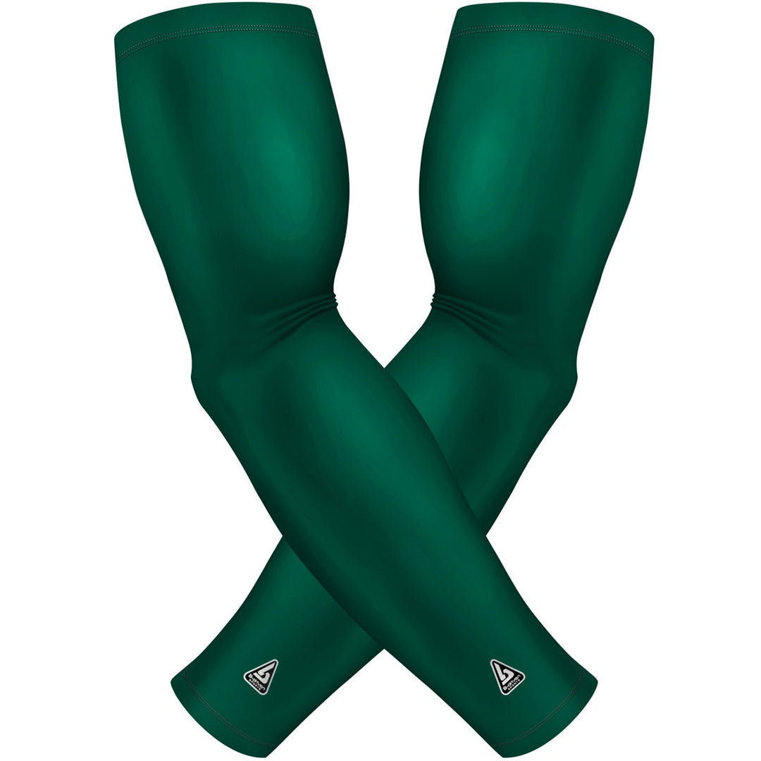2 PAC ARM SLEEVES - GREEN SOLID - B-Driven Sports