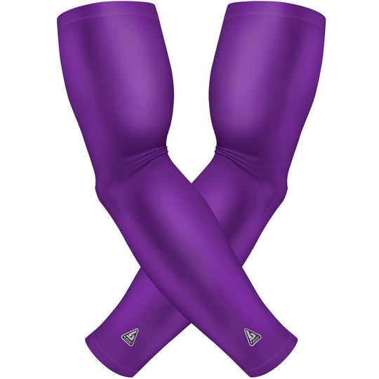 2 PAC ARM SLEEVES - PURPLE SOLID - B-Driven Sports