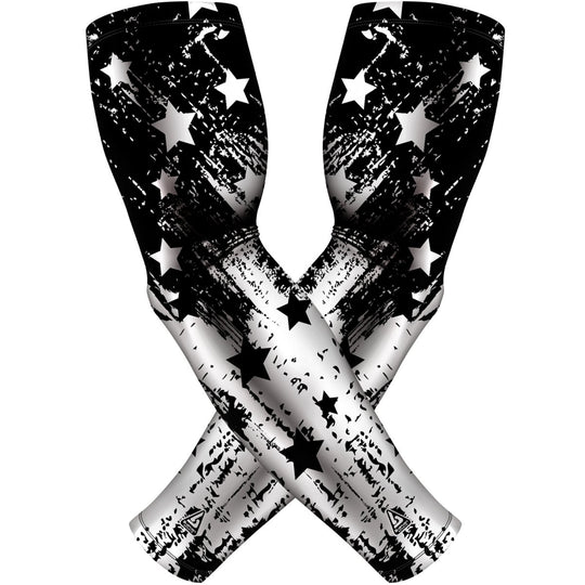 2 PAC ARM SLEEVES - WHITE BLACK TACTICAL - B-Driven Sports