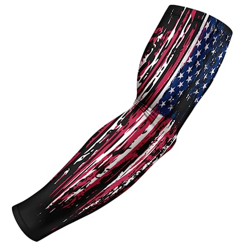 Manga de brazo con bandera estadounidense envejecida de EE. UU. 