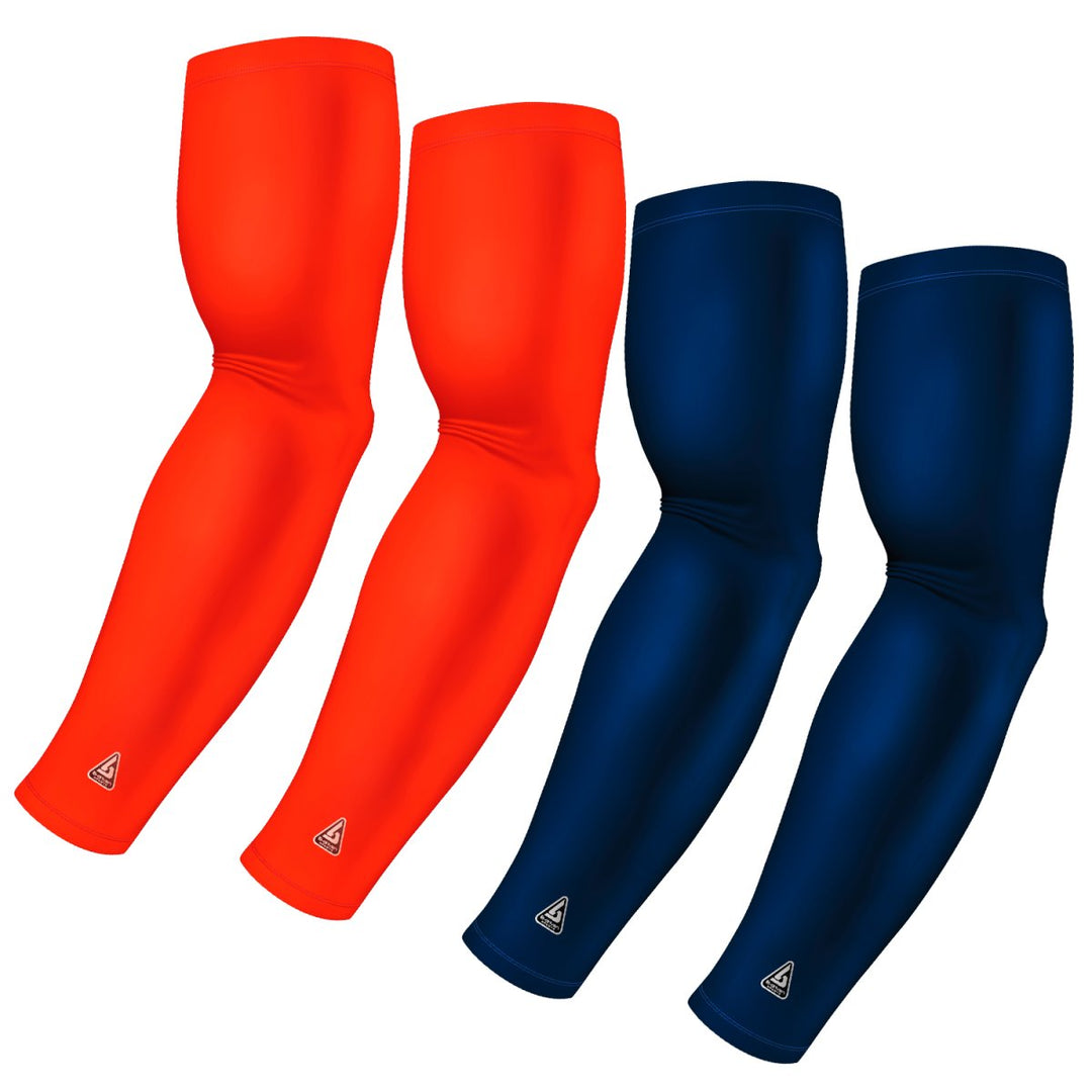 4-Pack Bundle | Solids | Orange Fire/Blue Navy Dark - B-Driven Sports
