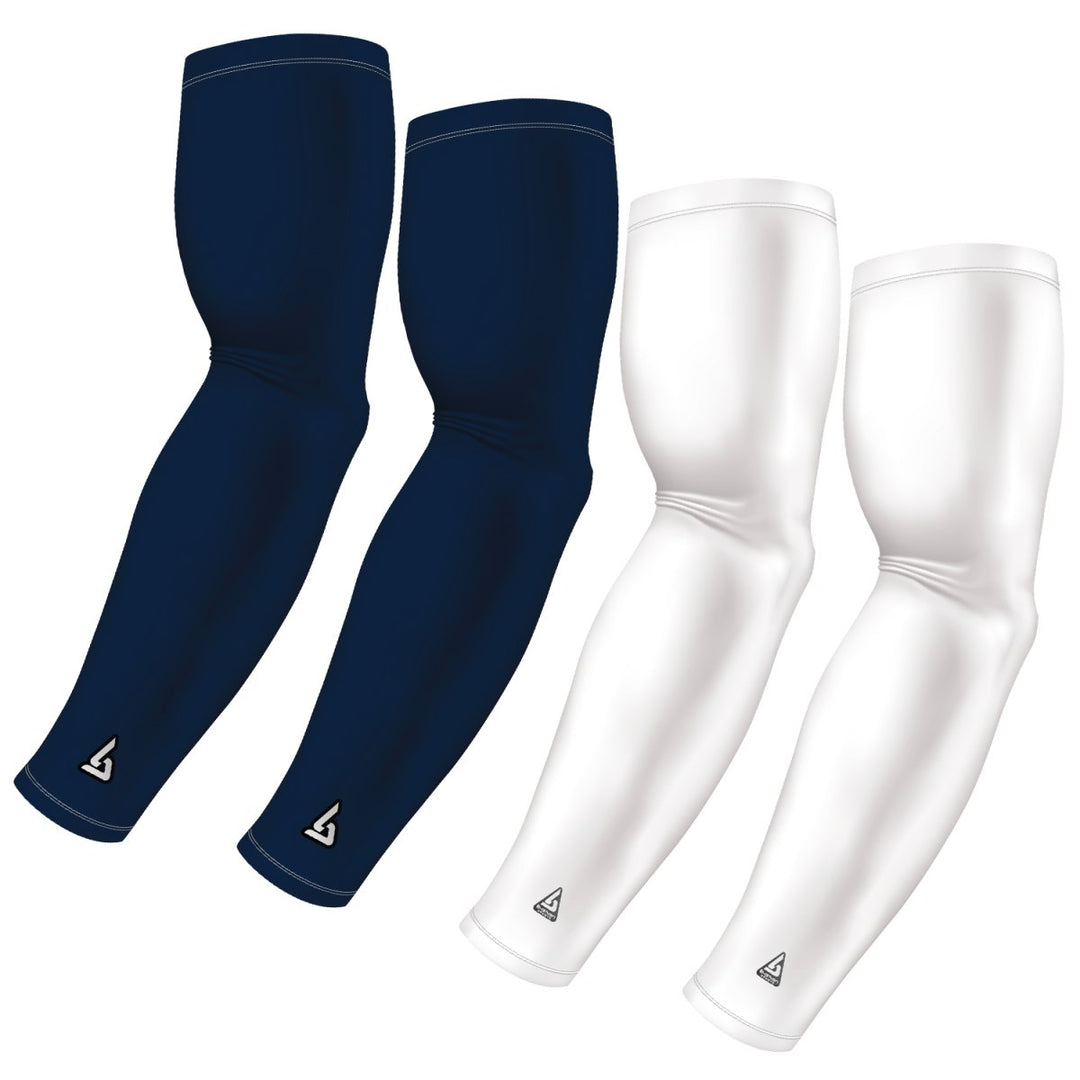 4-Pack Bundle | Solids | White/Blue Navy - B-Driven Sports