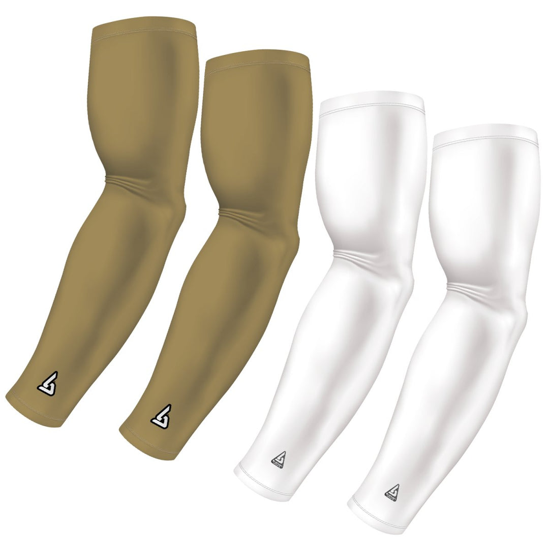 4-Pack Bundle | Solids | White/Gold Standard - B-Driven Sports