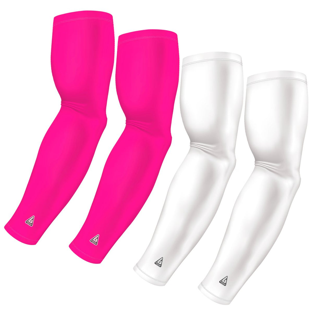 4-Pack Bundle | Solids | White/Pink Bright - B-Driven Sports