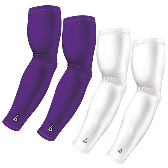 4-Pack Bundle | Solids | White/Purple Light / Medium - B-Driven Sports