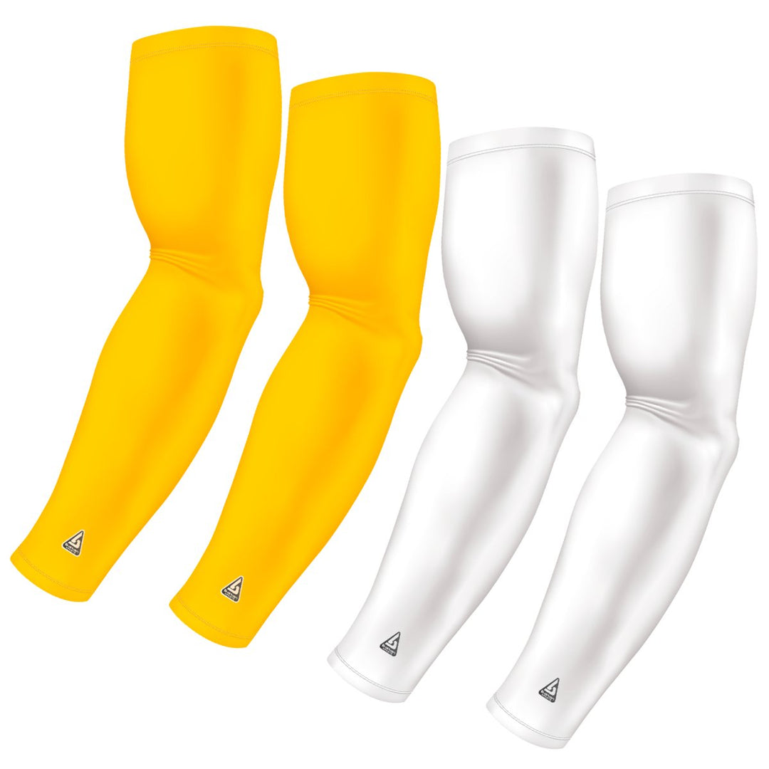 4-Pack Bundle | Solids | White/Yellow Bright - B-Driven Sports