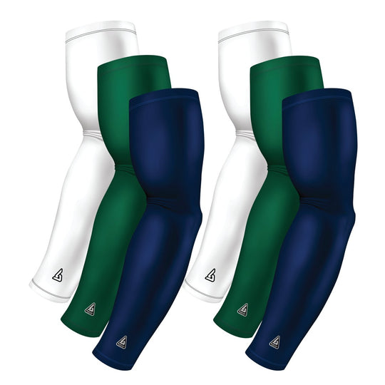 6-pack Bundle | Solids | Blue Navy Dark/Green Hunter/White - B-Driven Sports