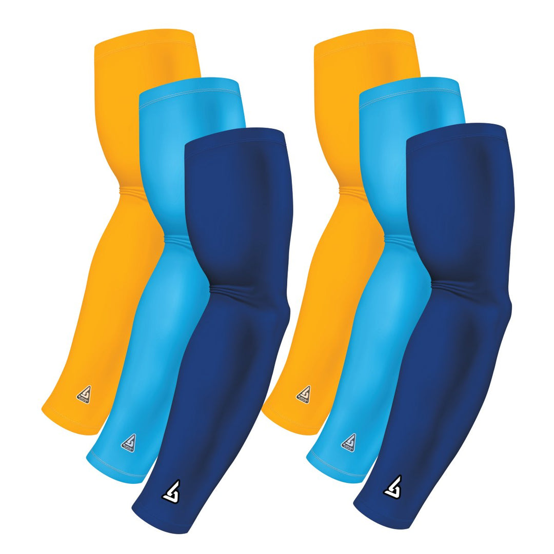 6-pack Bundle | Solids | Blue Royal Standard/Blue Carolina/Yellow Dark - B-Driven Sports