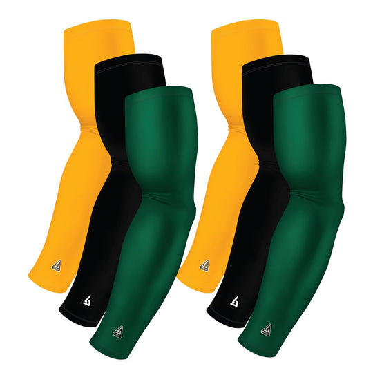 6-pack Bundle | Solids | Green Hunter/Black/Yellow Dark - B-Driven Sports