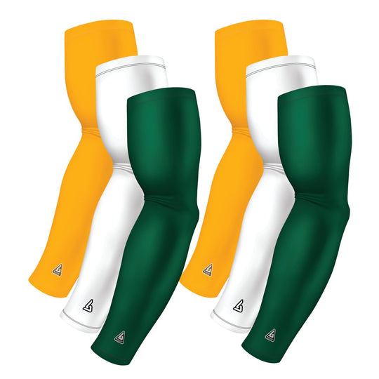 6-pack Bundle | Solids | Green Hunter/White/Yellow Dark - B-Driven Sports