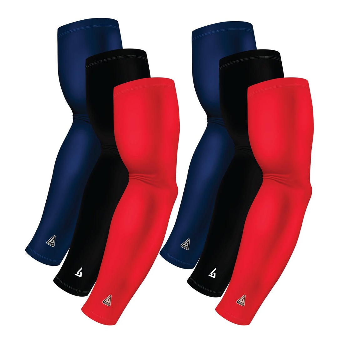 6-pack Bundle | Solids | Red Standard Dark/Black/Blue Navy Dark - B-Driven Sports