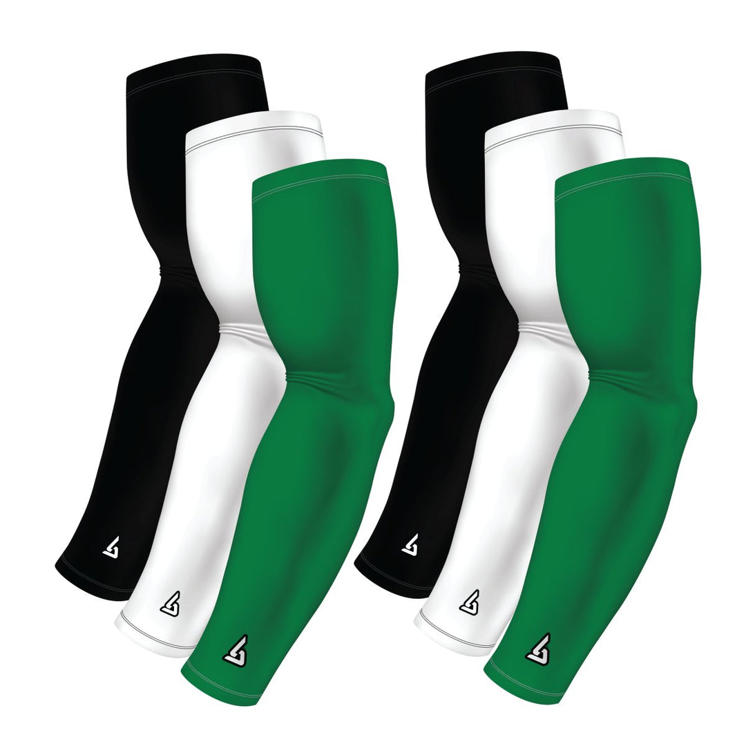 6-Pack Bundle | Solids |White/Black/Green Standard - B-Driven Sports