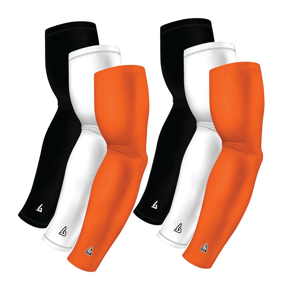 6-Pack Bundle | Solids |White/Black/Orange Medium - B-Driven Sports