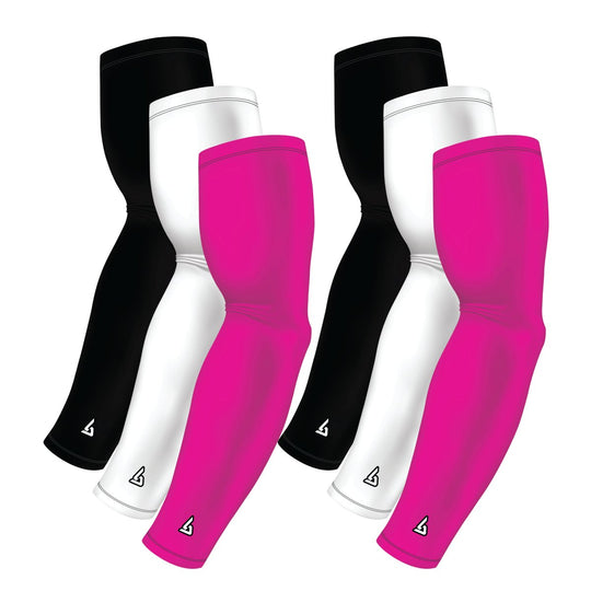 6-Pack Bundle | Solids |White/Black/Pink Bright - B-Driven Sports
