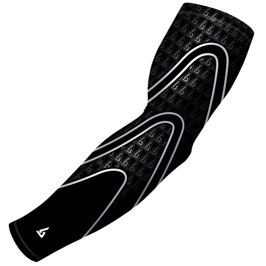 Black Basketball Arm Sleeve - Multiple Patterns - B-Driven Sports