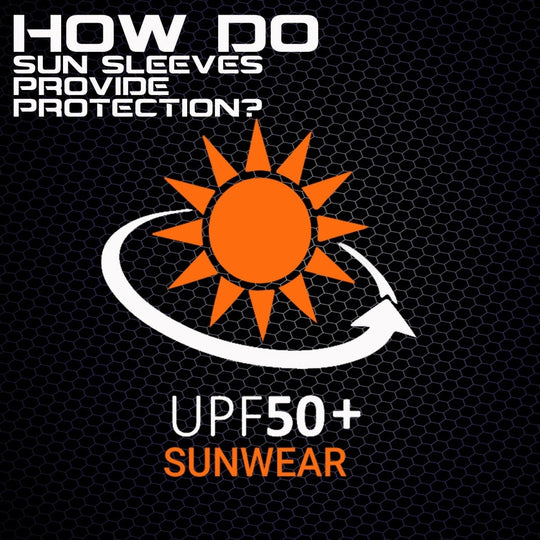Black Compression Arm Sleeve | Sun Sleeve - B-Driven Sports