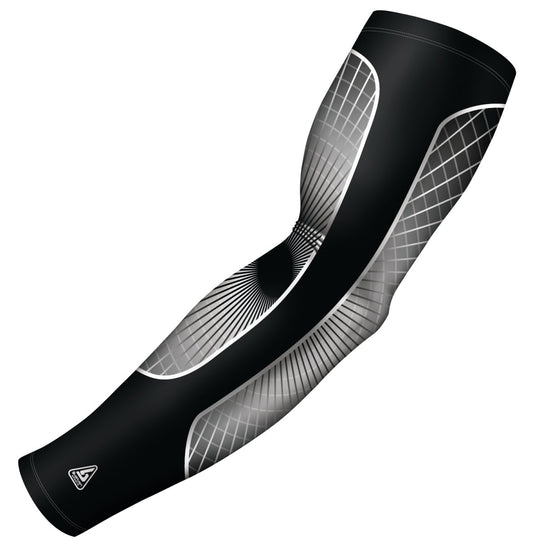 Black Sports Compression Arm Sleeve - Multiple Patterns - B-Driven Sports