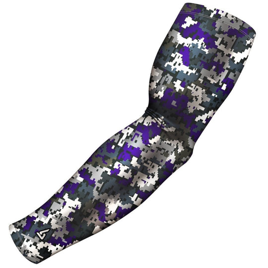 Cycling | Compression Arm Sleeves - Multiple Purple Patterns - B-Driven Sports