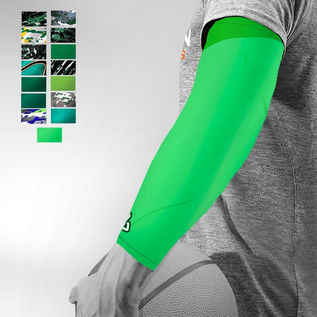 Lacrosse  Compression Arm Sleeve - Multiple Orange Patterns - B