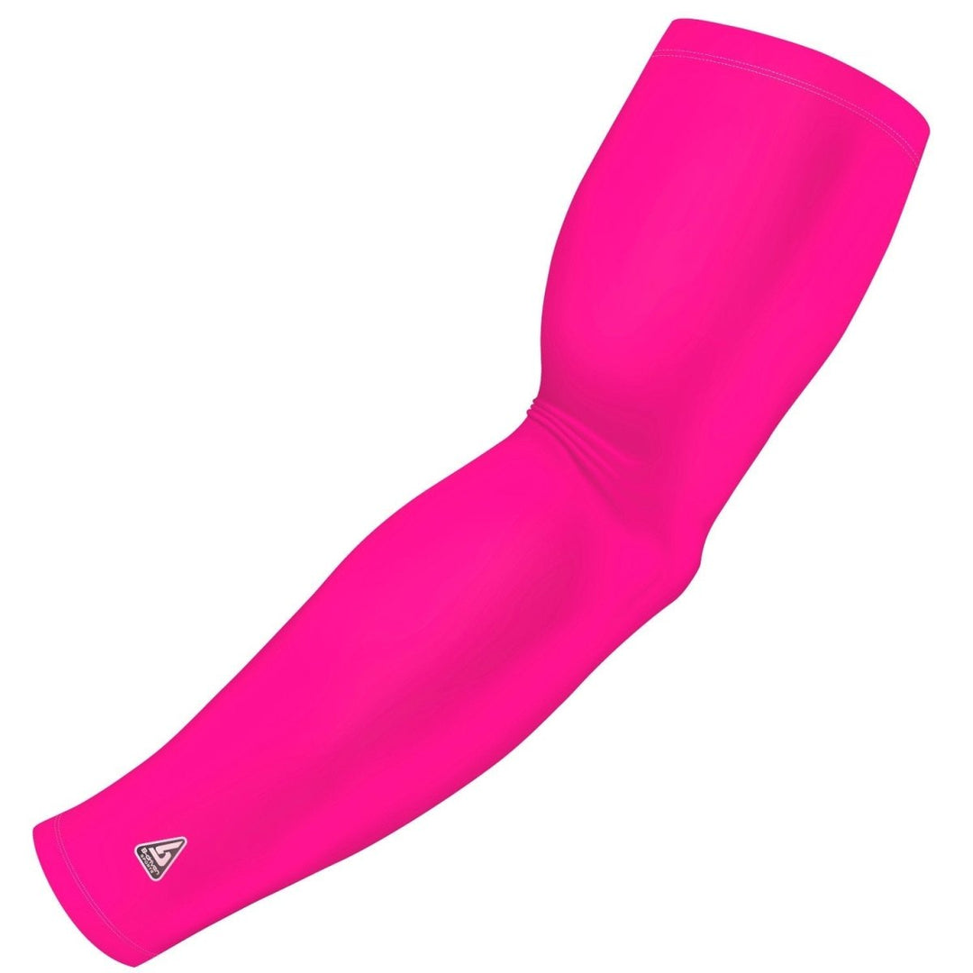 Calf Compression Sleeves Neon Pink by BeVisible Sports for Men & Women