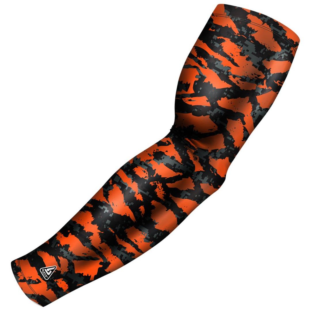 Orange Basketball Arm Sleeve - Multiple Patterns - B-Driven Sports