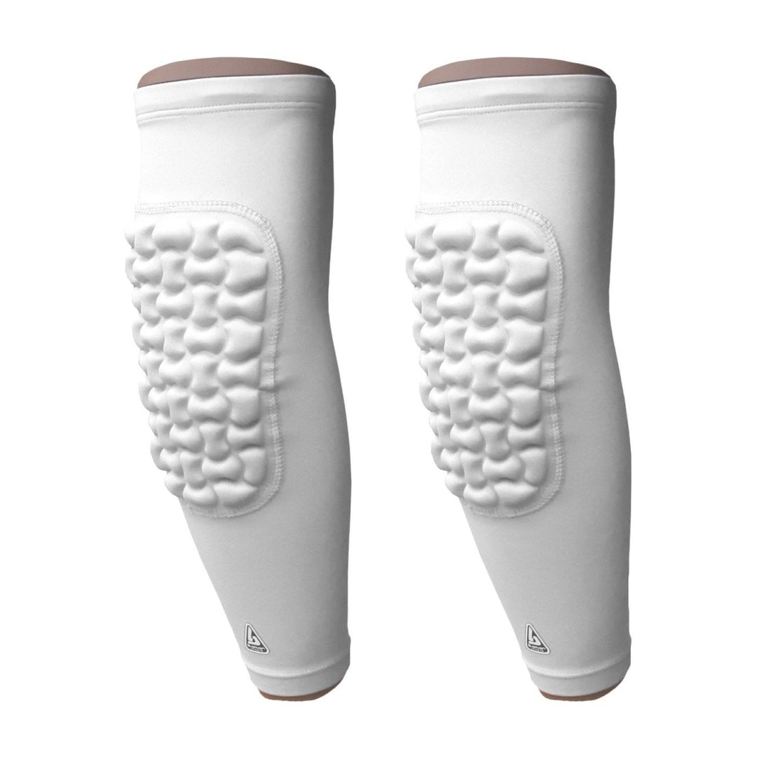 Pro-Fit Padded Arm Sleeve - White - B-Driven Sports