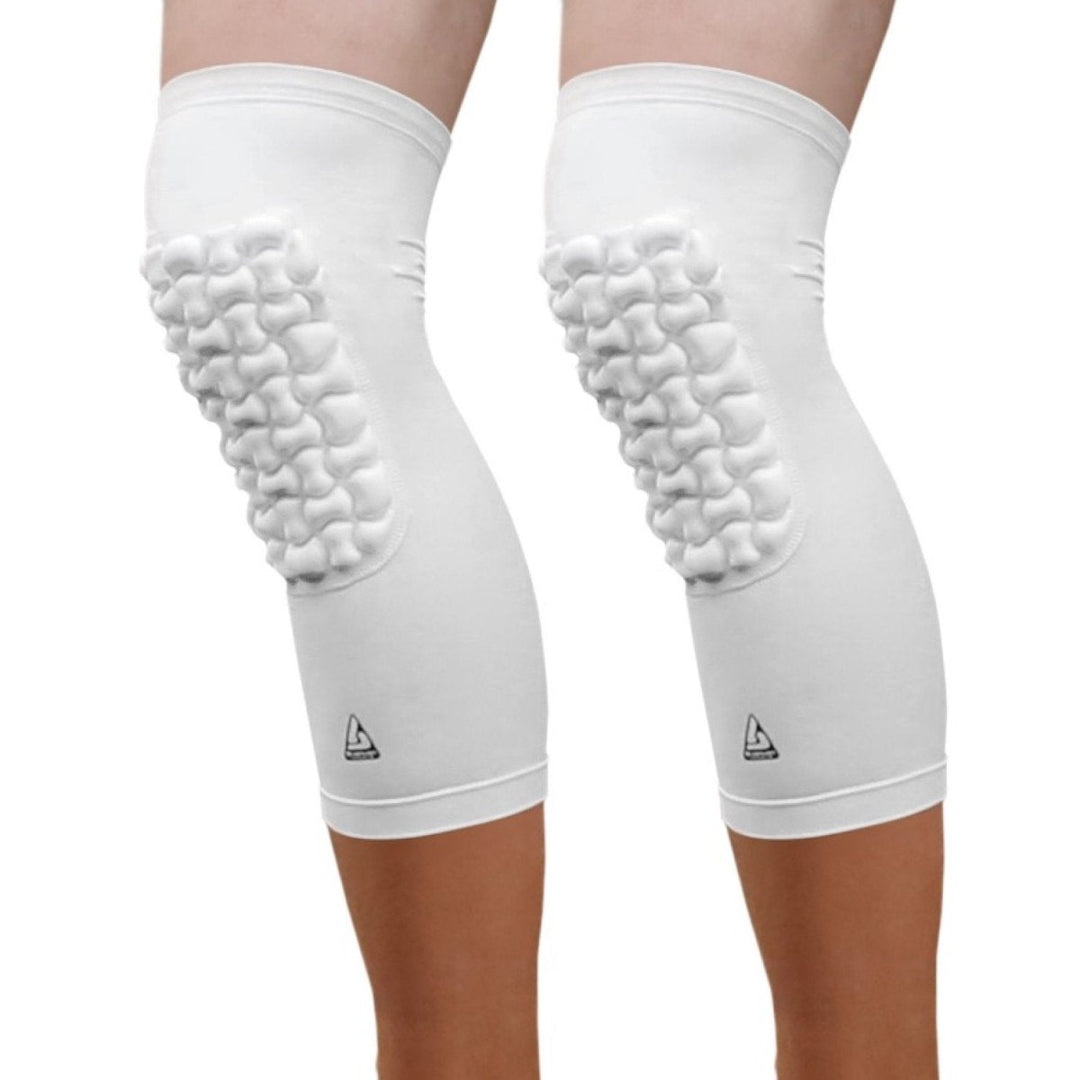Pro-Fit Padded Knee Sleeve - White (Knee) - B-Driven Sports