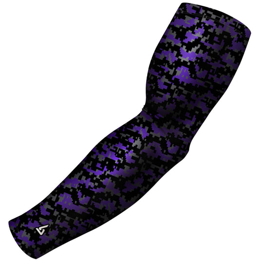 Purple Football Sleeves - Multiple Patterns - B-Driven Sports