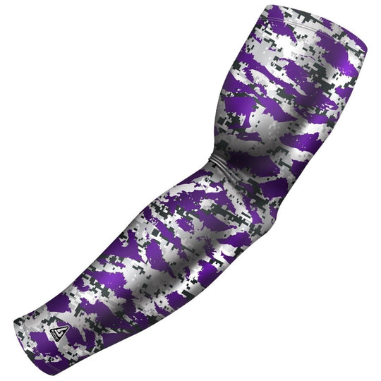 Purple Football Sleeves - Multiple Patterns - B-Driven Sports