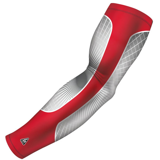 Red Basketball Arm Sleeve - Multiple Patterns - B-Driven Sports