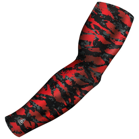 Red | Compression Arm Sleeve - Multiple Patterns - B-Driven Sports