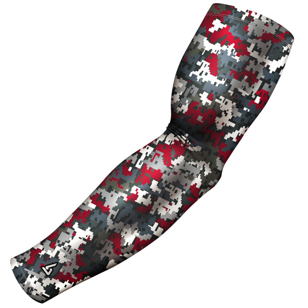Red Football Arm Sleeves - Multiple Patterns