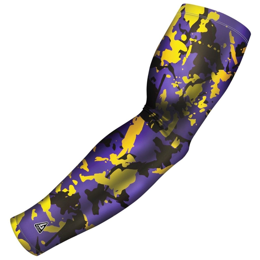 Yellow Cycling Arm Sleeves - Multiple Patterns - B-Driven Sports